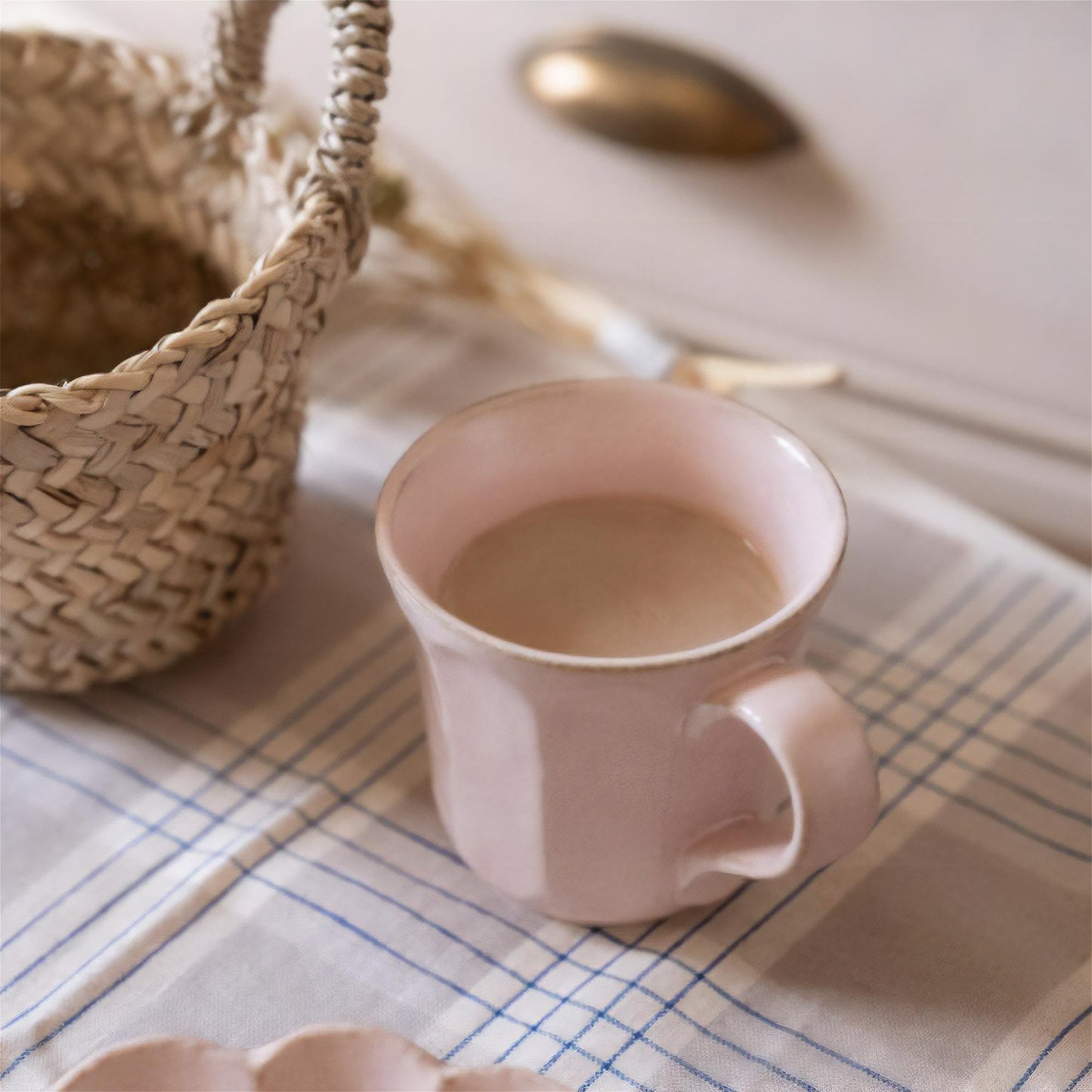 Kaneko Kohyo Rinka Handmade Mug with Saucer - Pink