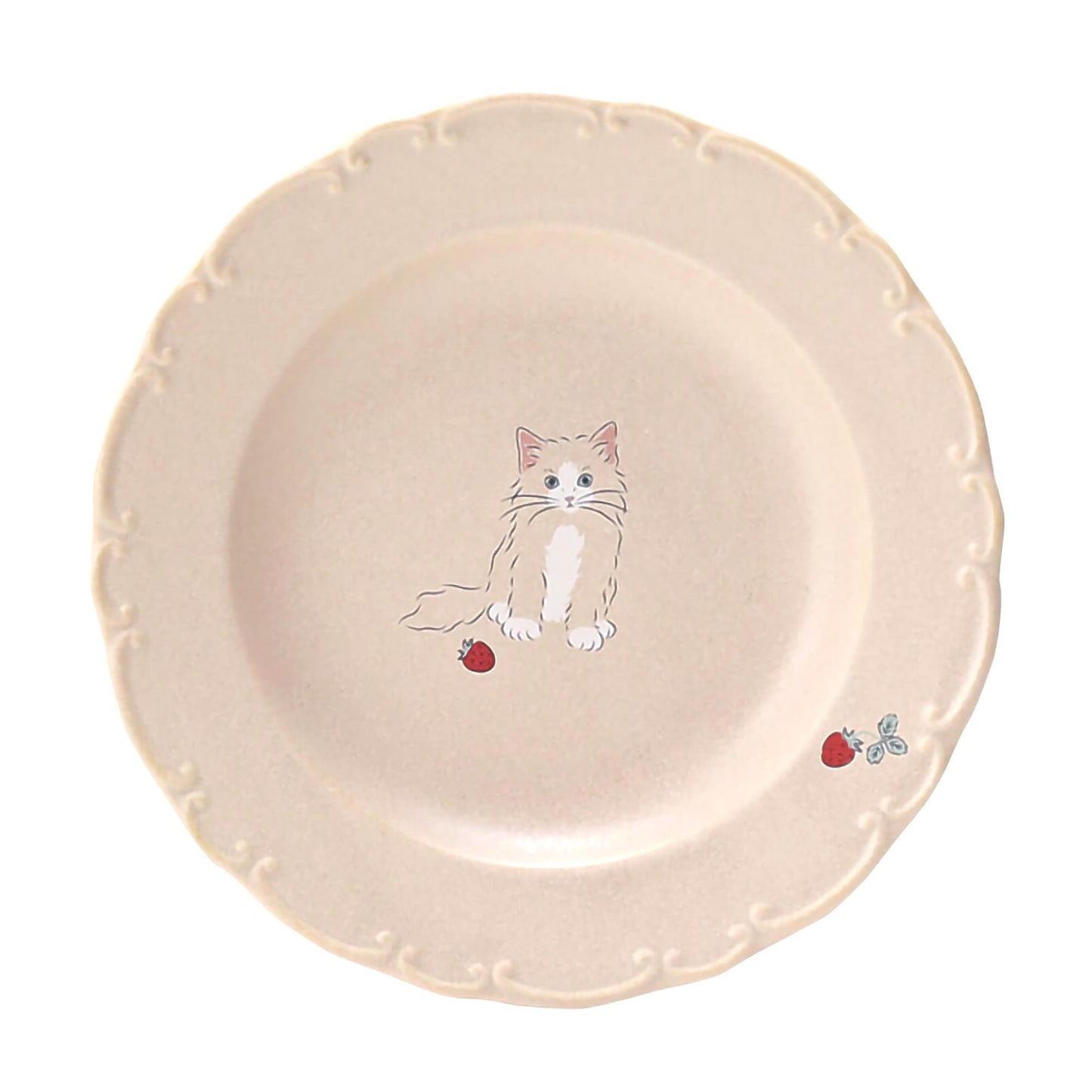 Trio Cat Eco-Friendly Recycled Clay Porcelain Plate - Small 6 in