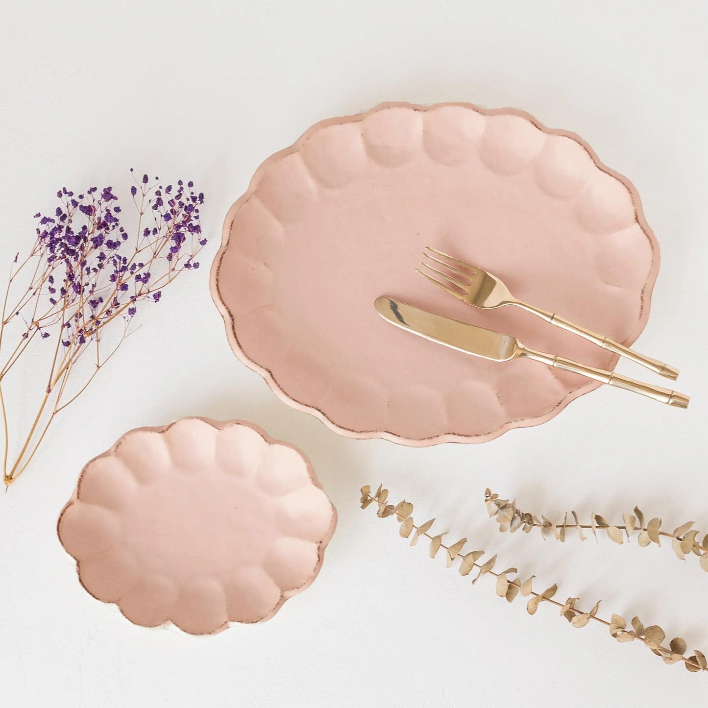 Kaneko Kohyo Rinka Handmade Oval Plate - Pink