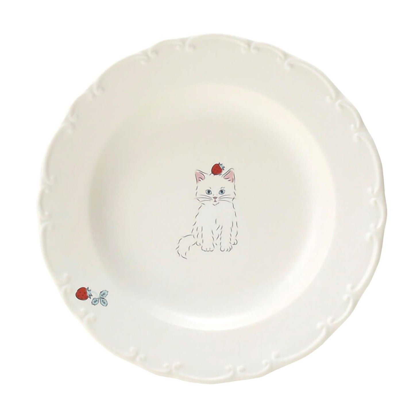 Trio Cat Eco-Friendly Recycled Clay Porcelain Plate - Small 6 in