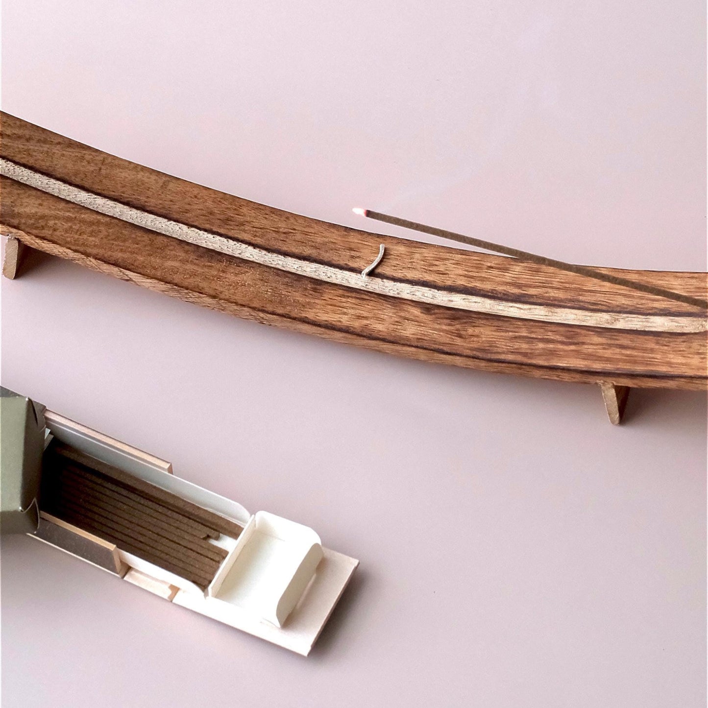 Wood Incense Holder