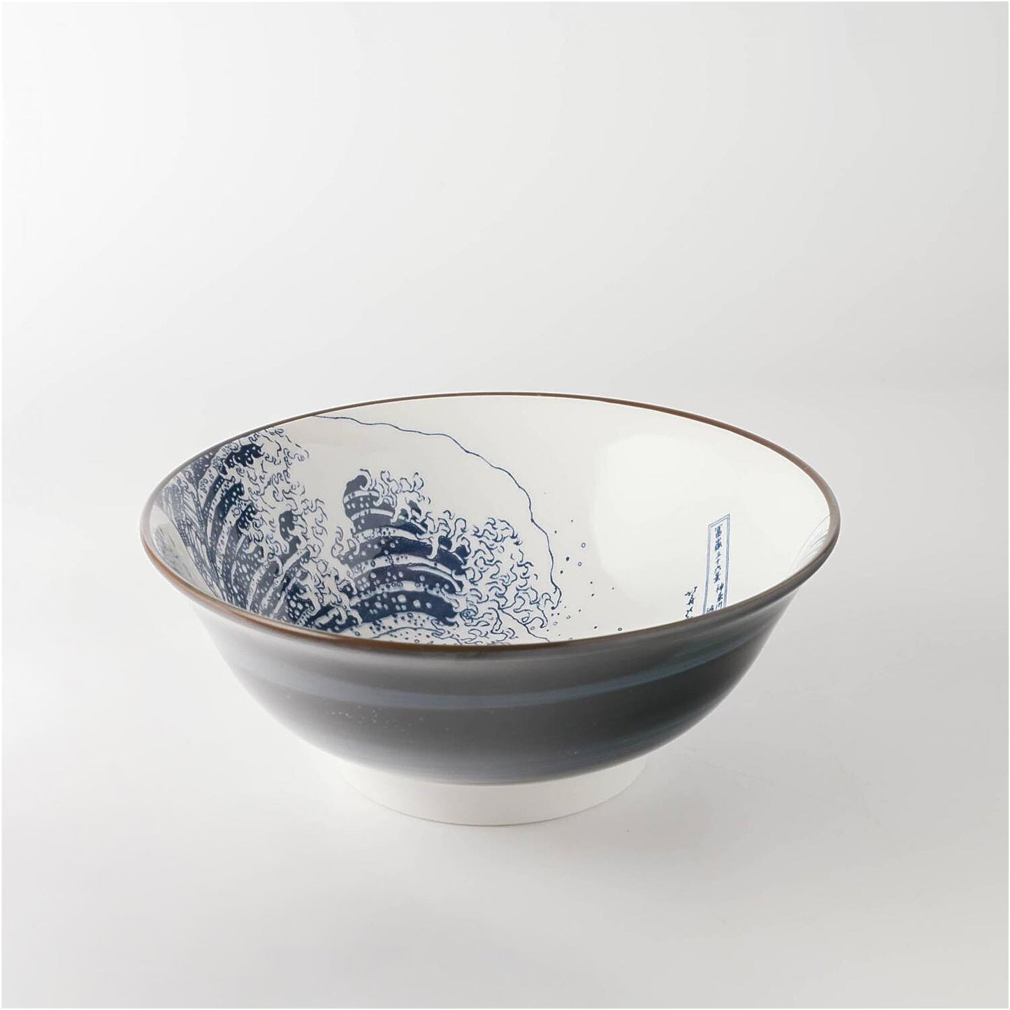 The Great Wave Mino Ware Porcelain Bowl - Large 8.2 in