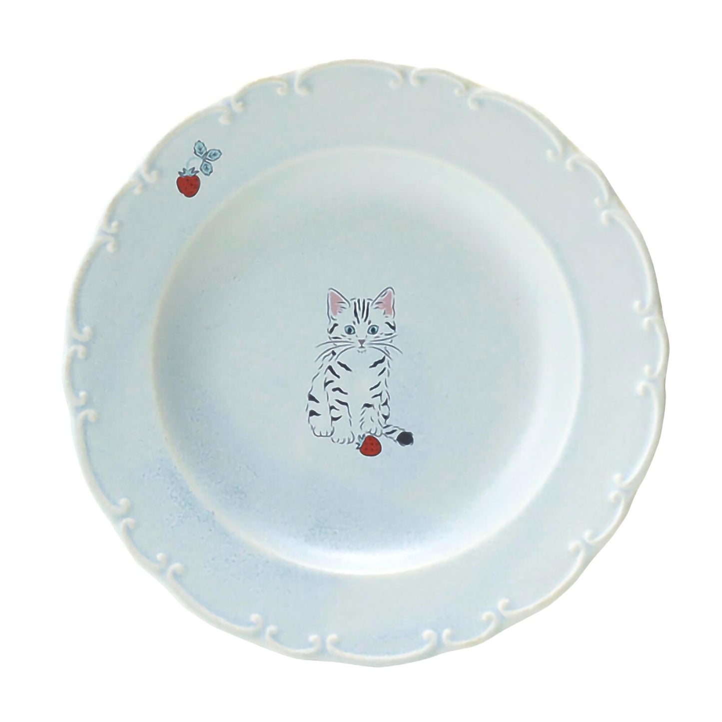 Trio Cat Eco-Friendly Recycled Clay Porcelain Plate - Small 6 in