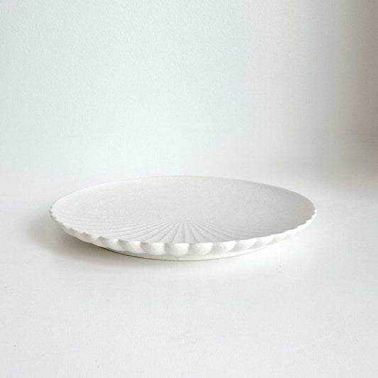 Ocean Bubble Handmade Plate - Small 6.3 in White - ZenwareCrafts