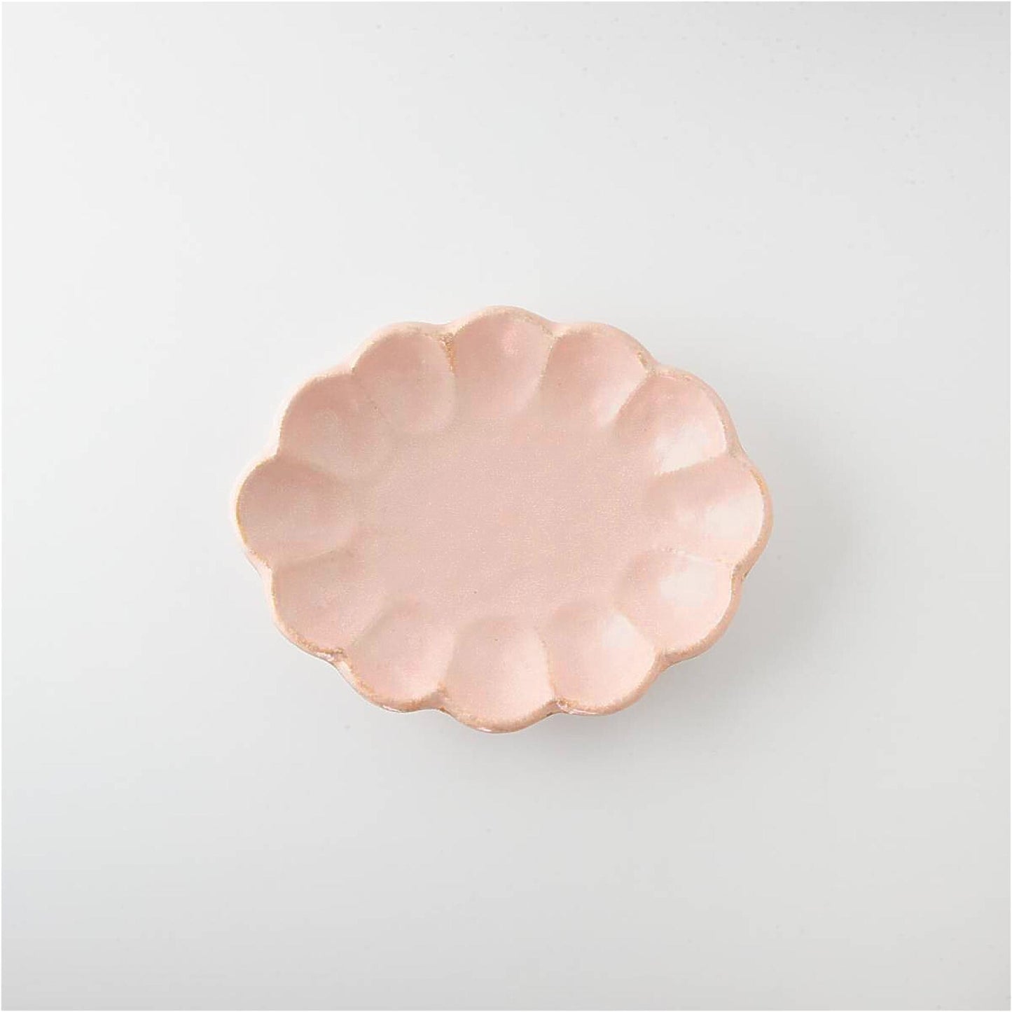 Kaneko Kohyo Rinka Handmade Oval Plate - Pink