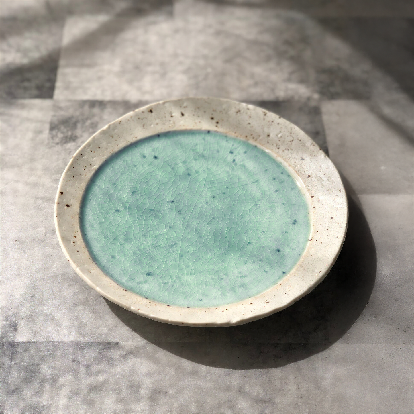 Lake Mino Ware Porcelain Plate - Large 8 in Round