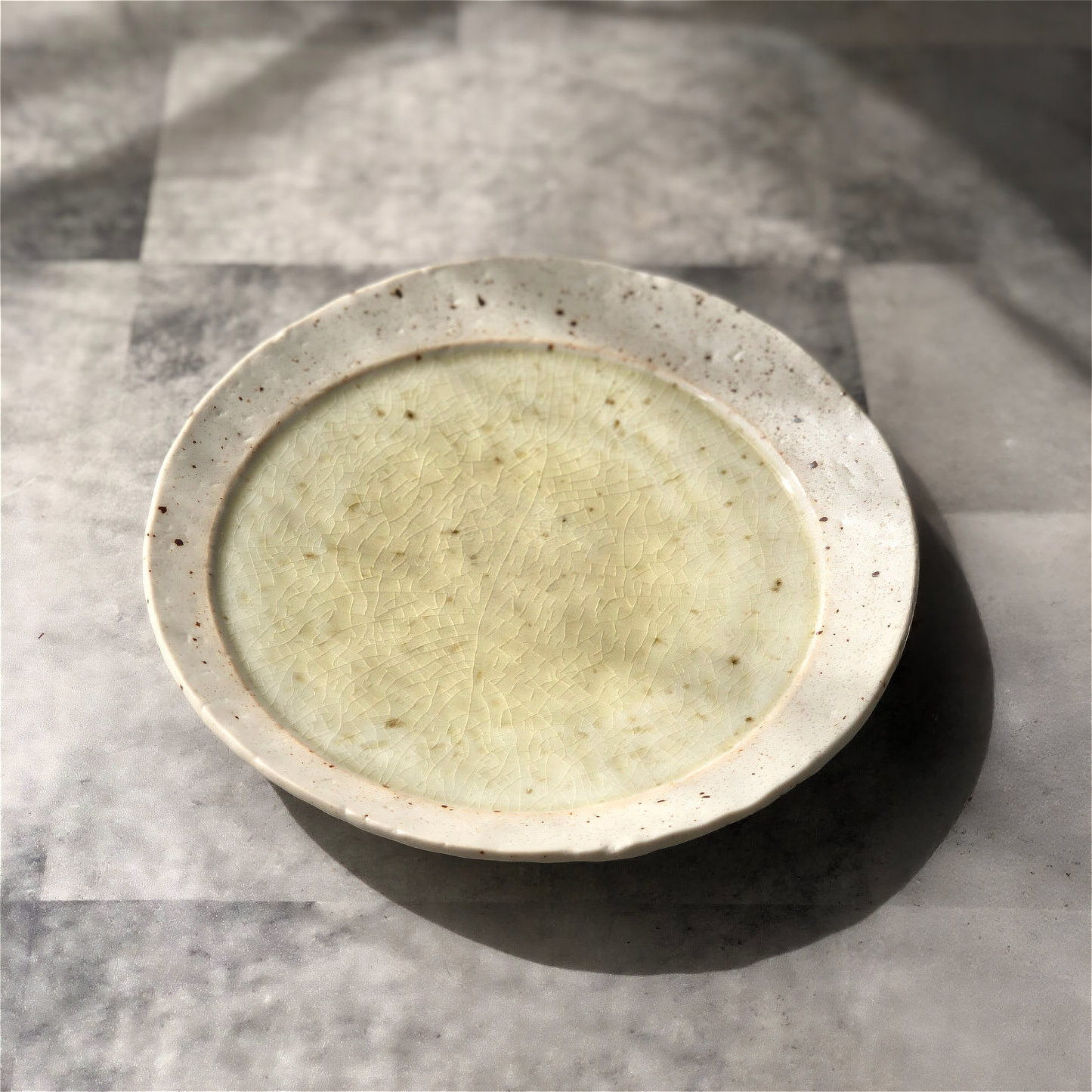 Lake Mino Ware Porcelain Plate - Large 8 in Round