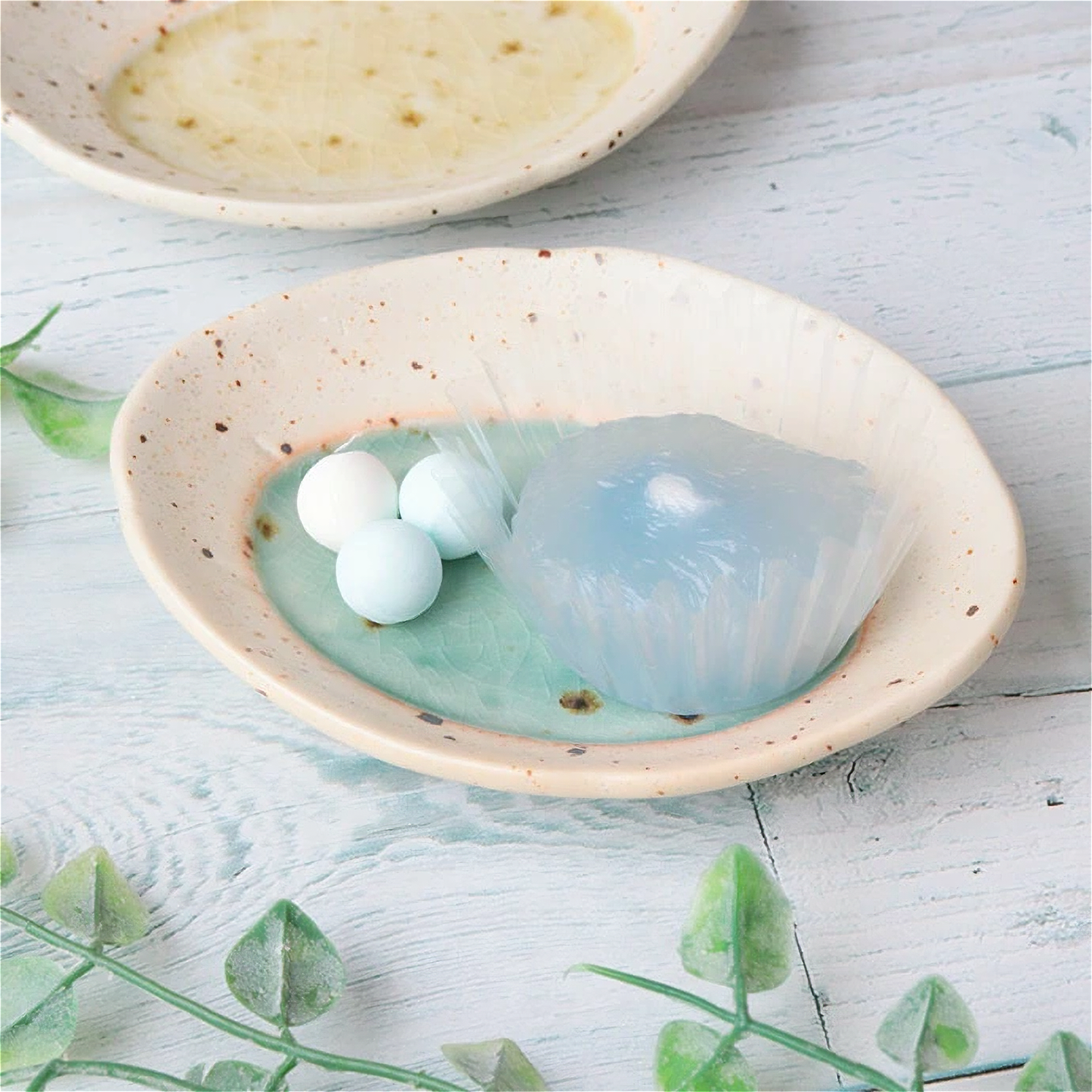 Lake Mino Ware Porcelain Plate - Small 4.4 in Oval