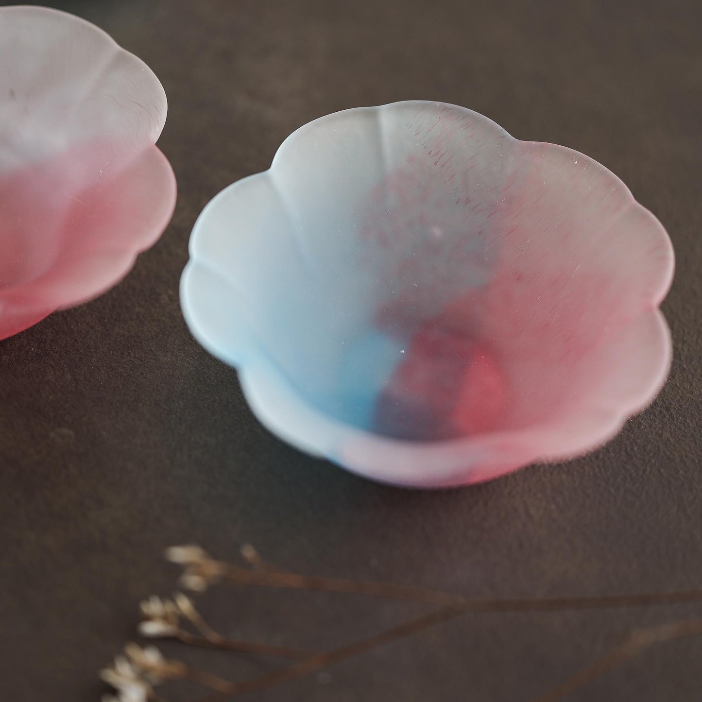 Sakura Sake Glass/Side Dish Collection - Multi Color Cherry Blossom