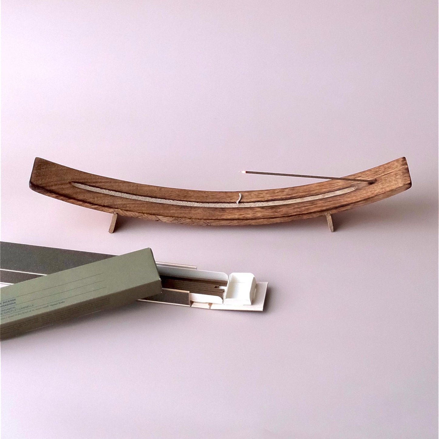 Wood Incense Holder