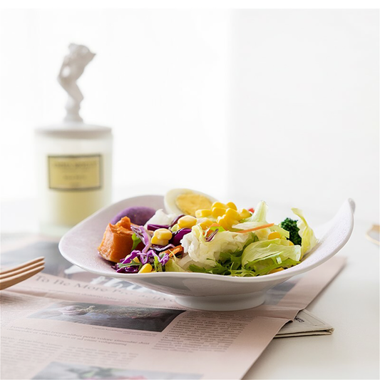 Ocean Bubble Handmade Curvy Bowl - Purple - ZenwareCrafts