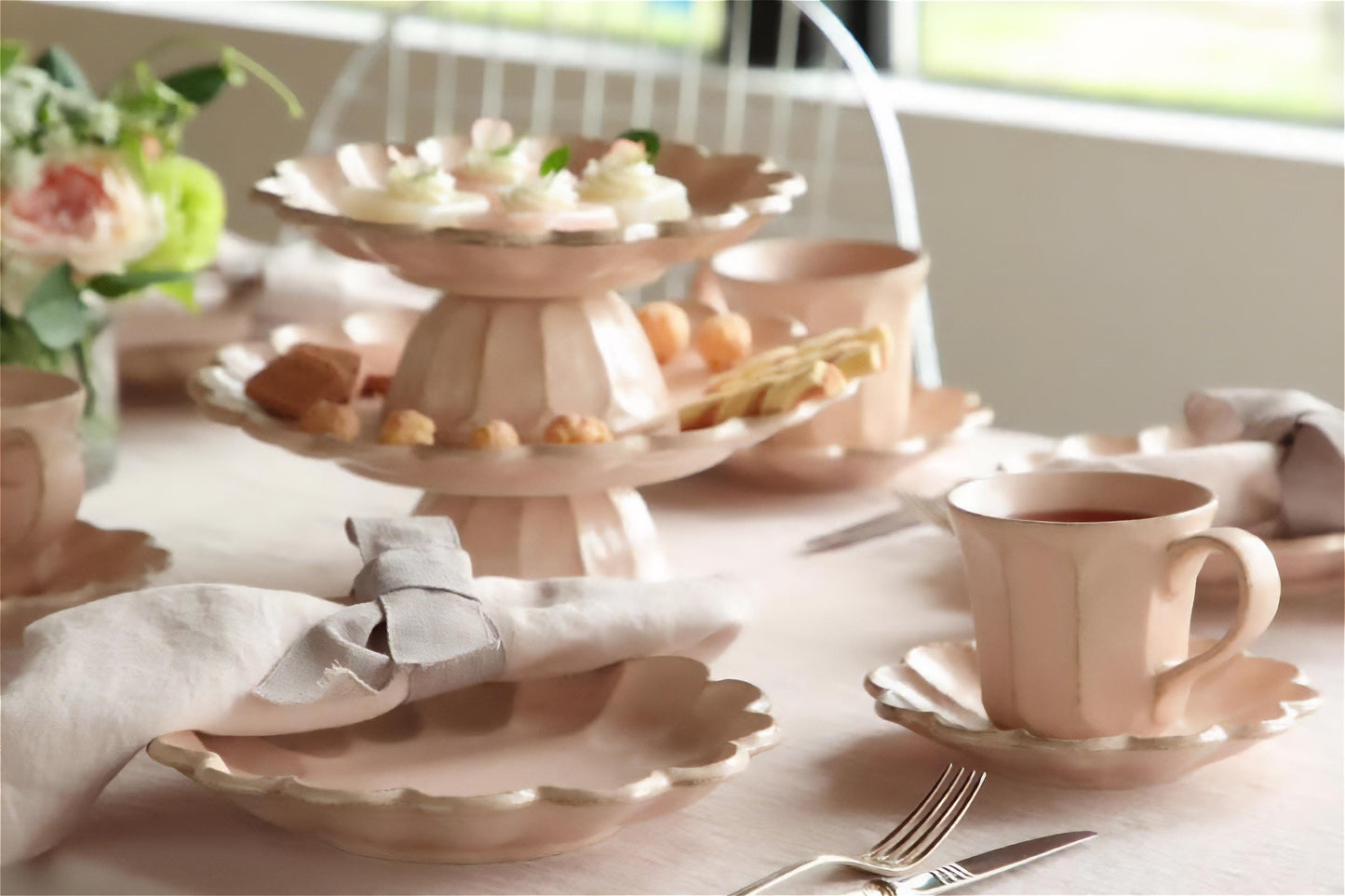 Kaneko Kohyo Rinka Handmade Plate - Pink