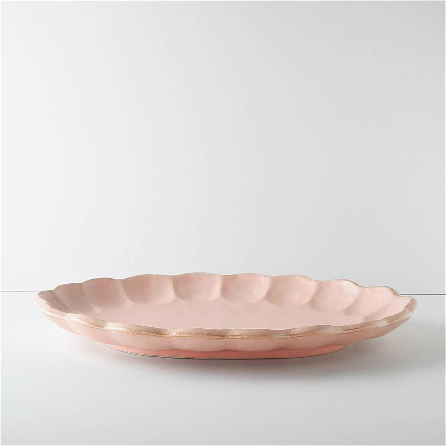 Kaneko Kohyo Rinka Handmade Oval Plate - Pink