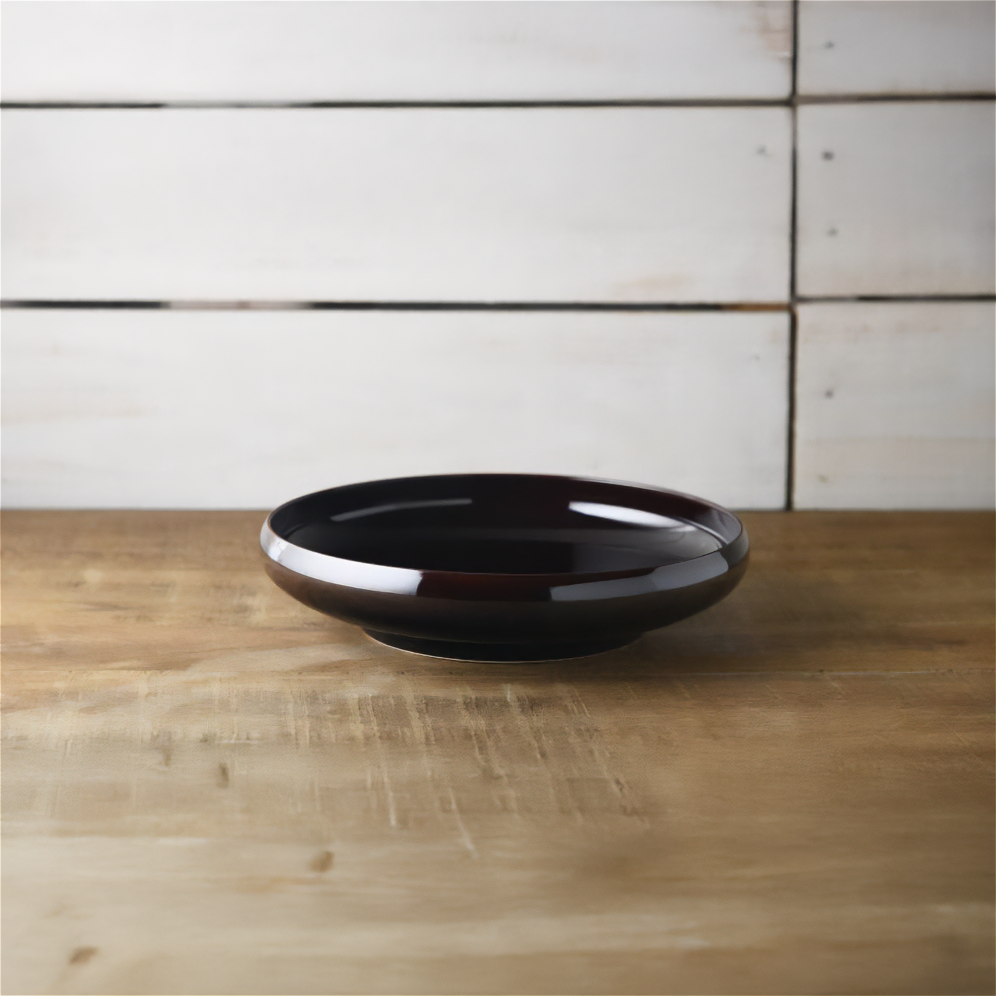Tsudoi Iron Maroon Serving Bowl by Rina Ono