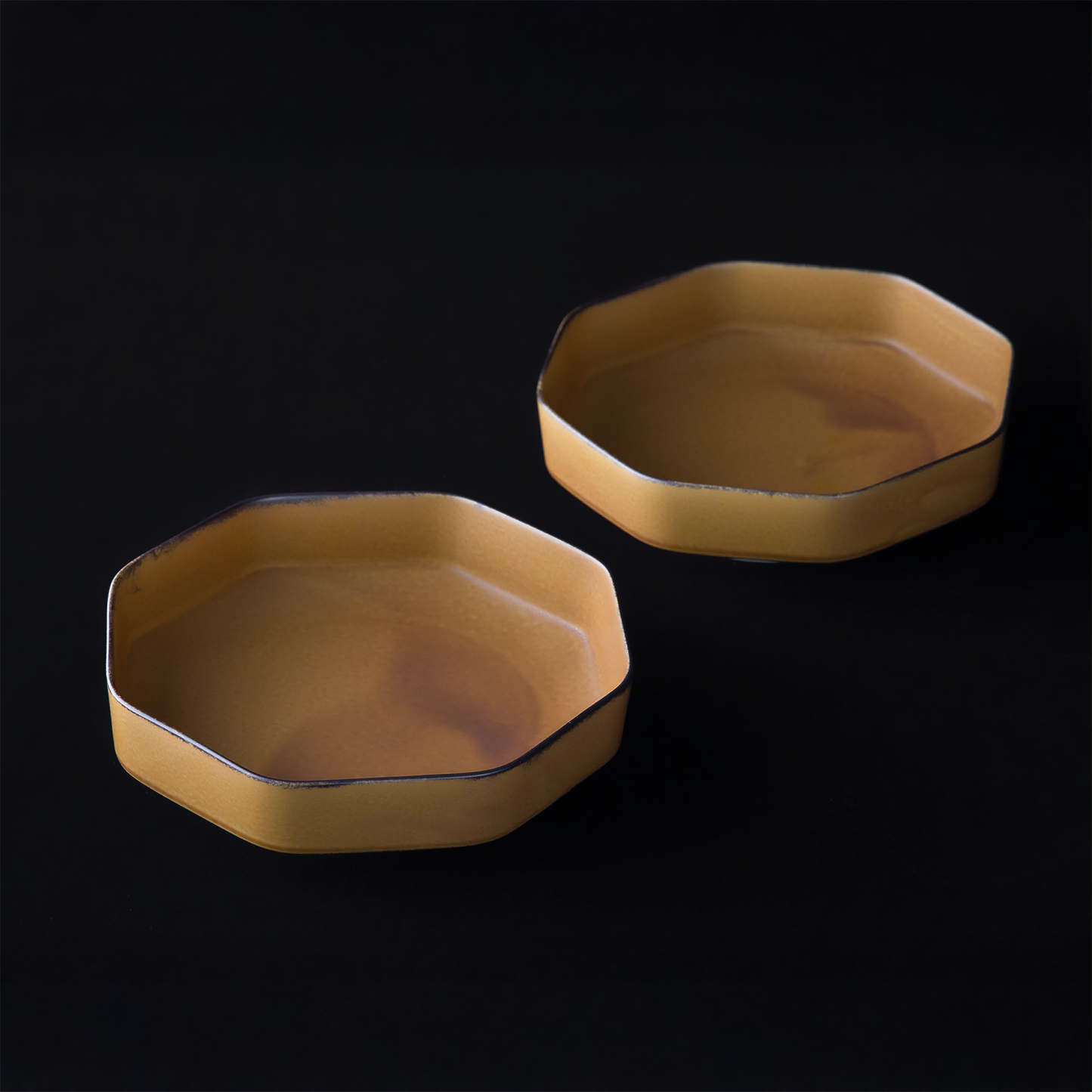 Tsudoi Octagon Mustard Serving Bowl by Rina Ono
