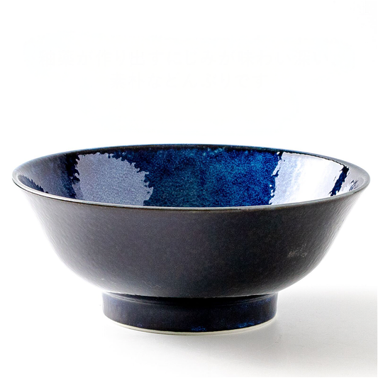 The Sixteen Nights Mino Ware Porcelain 8.3 in Ramen Bowl