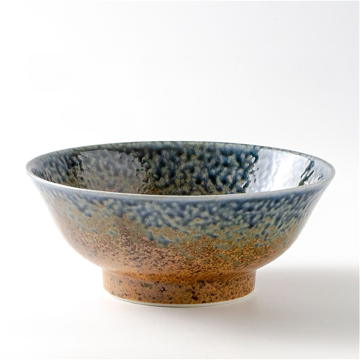 The Sandy Blue Mino Ware Porcelain 8.3 in Ramen Bowl
