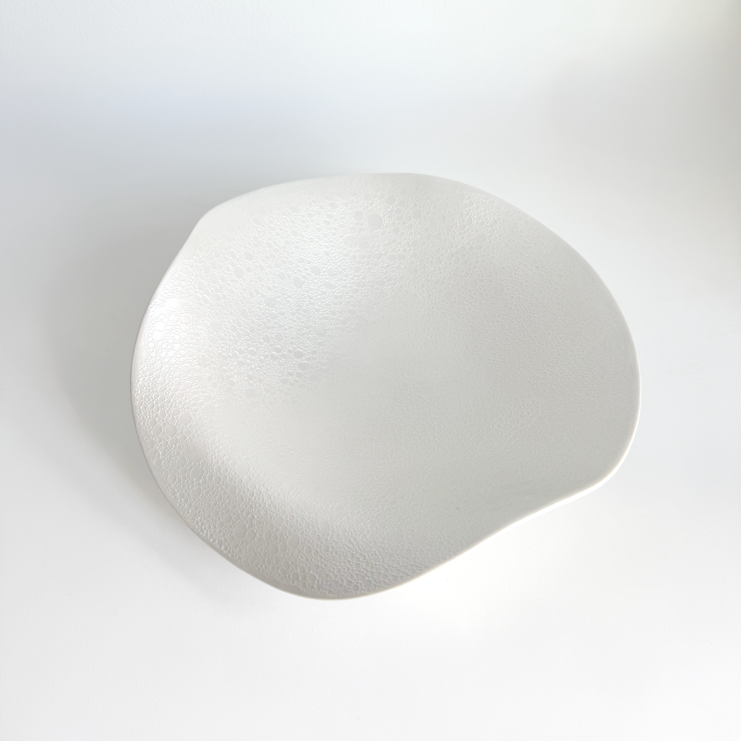 Ocean Bubble Handmade Curvy Bowl - White