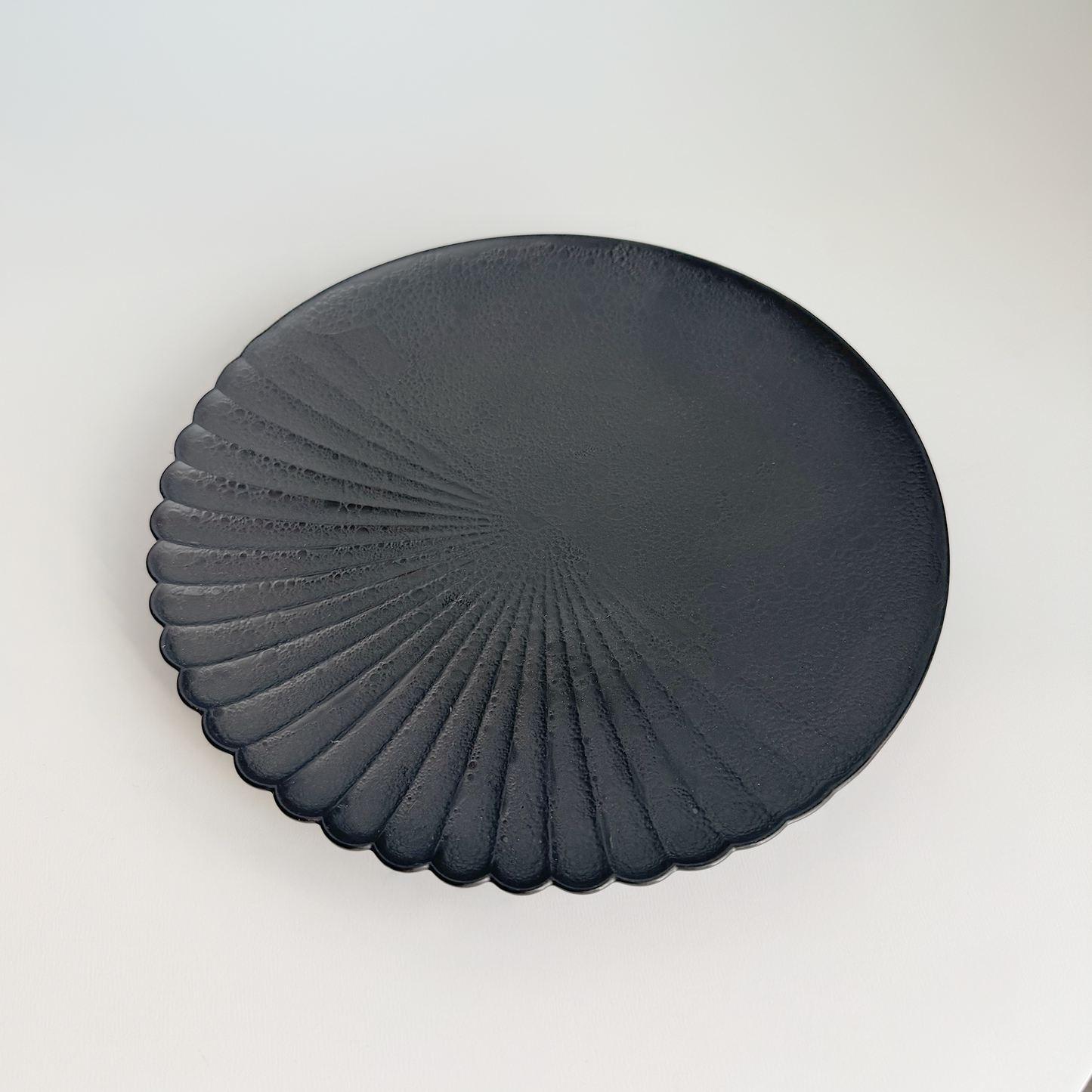 Ocean Bubble Handmade Plate Set - Black