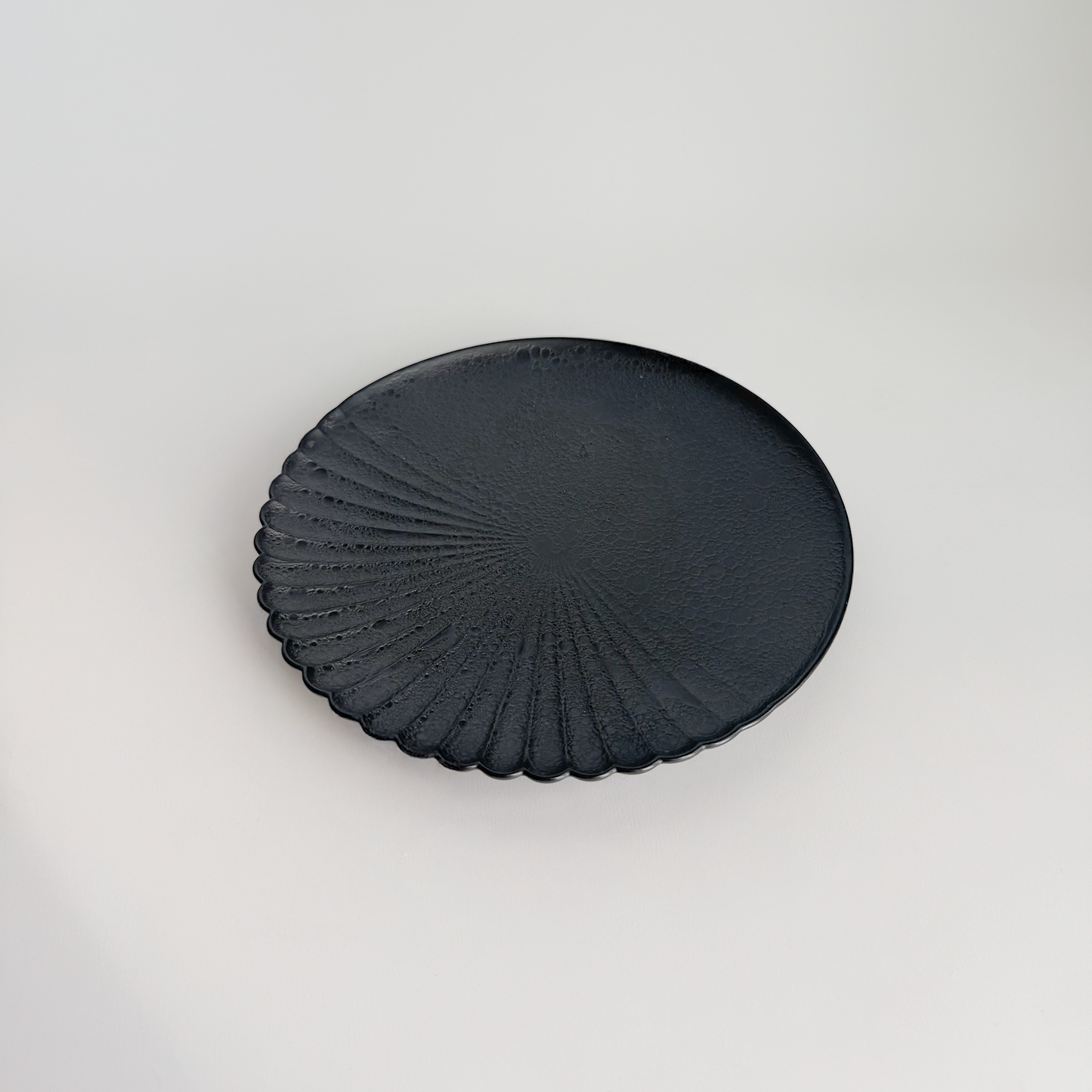 Ocean Bubble Handmade Plate Set - Black