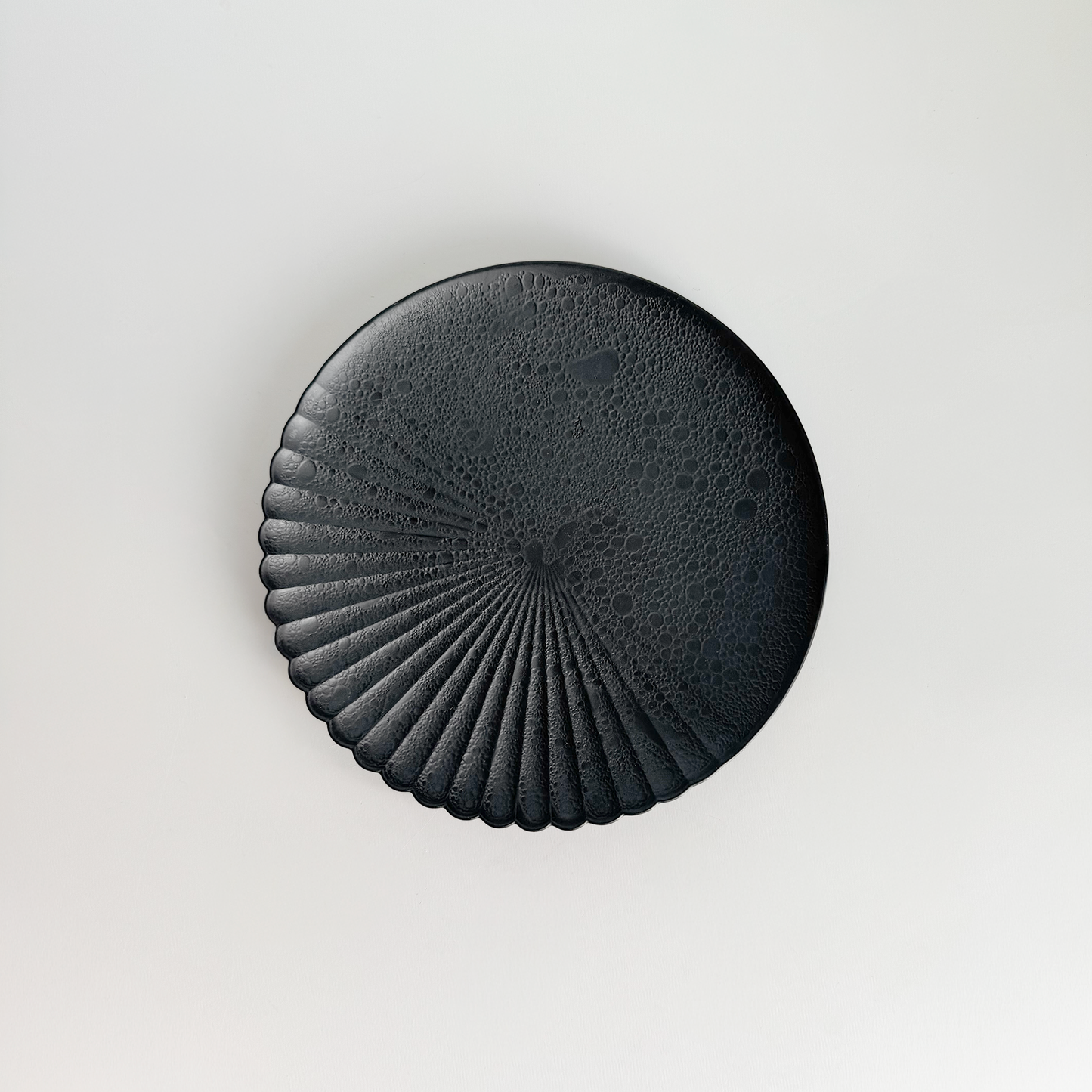 Ocean Bubble Handmade Plate Set - Black