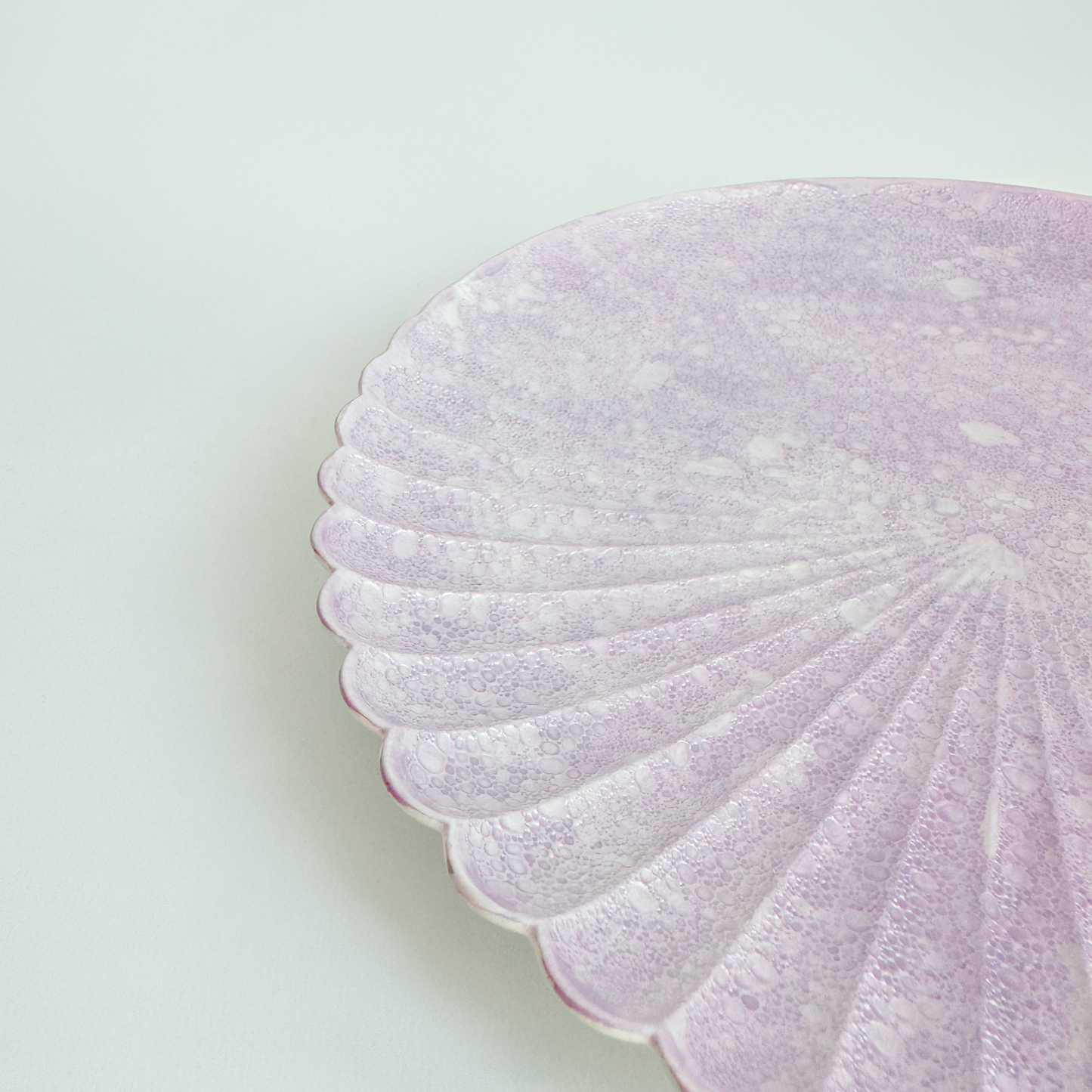 Ocean Bubble Handmade Plate - Large 9.0 in Purple