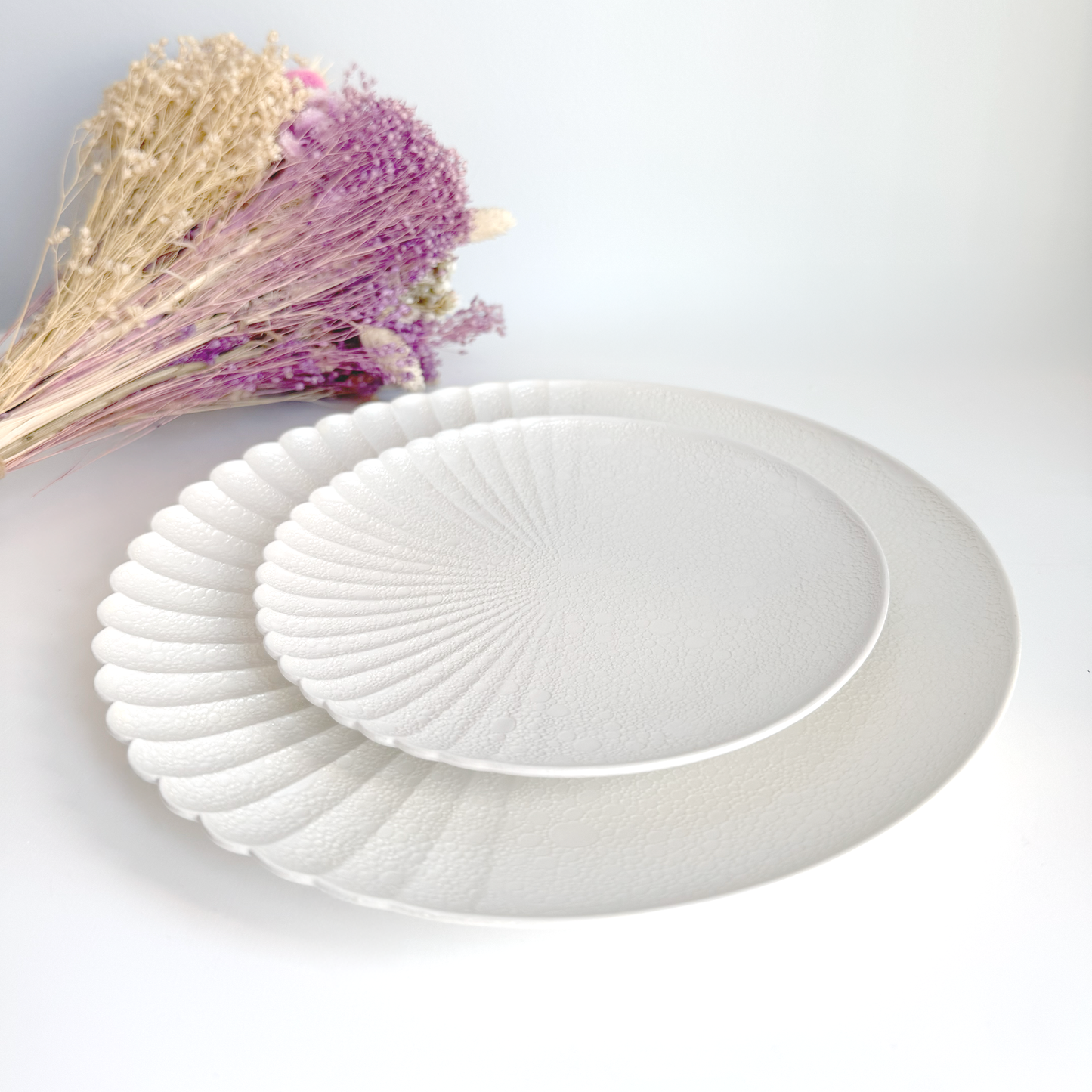 Ocean Bubble Handmade Dinnerware Set - White