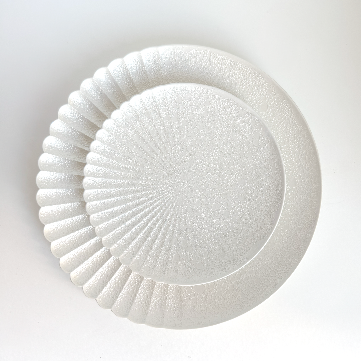 Ocean Bubble Handmade Dinnerware Set - White