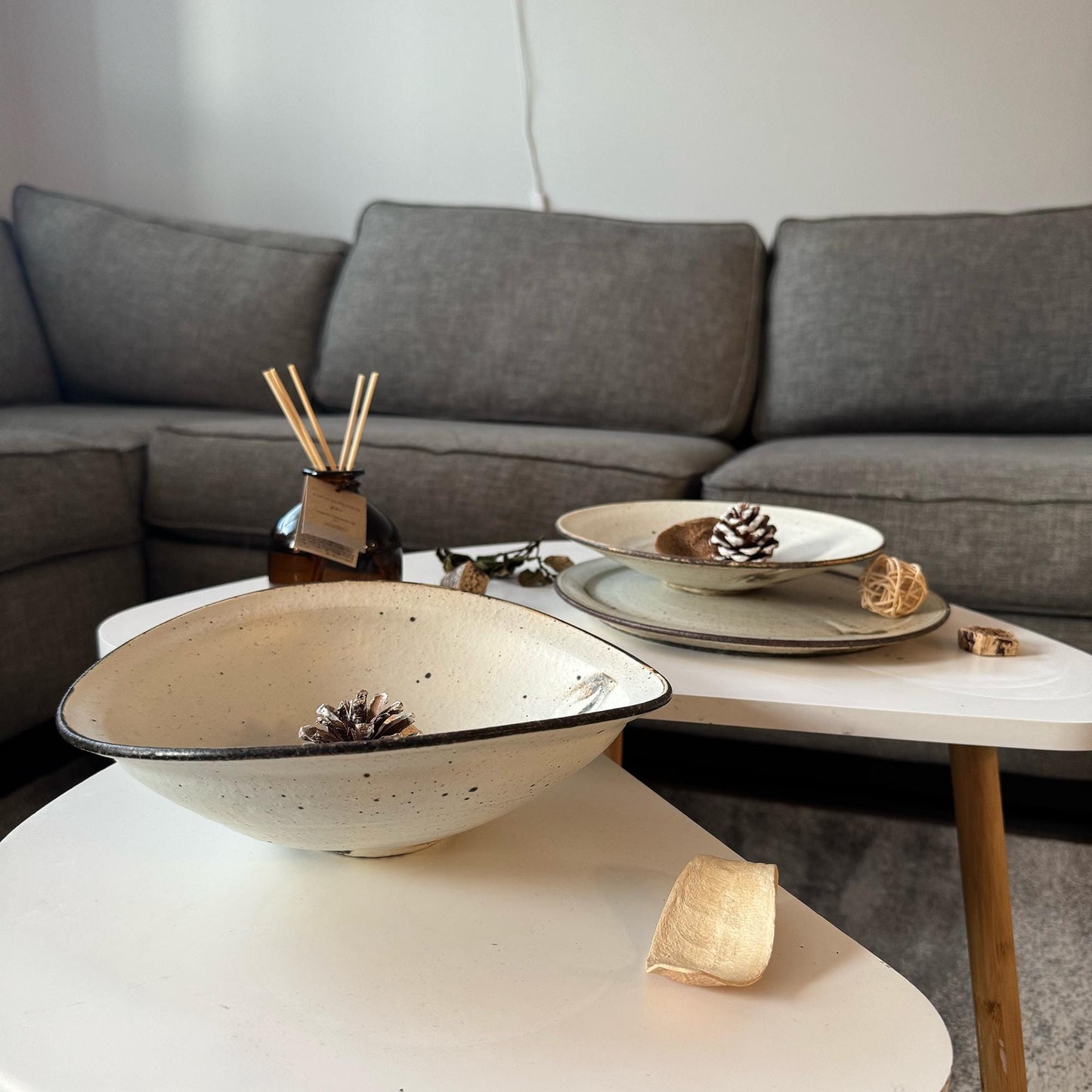 Kohiki Handmade Asymmetrical Bowl by Takashi Sogo - [Limited Qty]