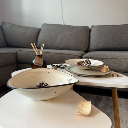 Kohiki Handmade Asymmetrical Bowl by Takashi Sogo - [Limited Qty]