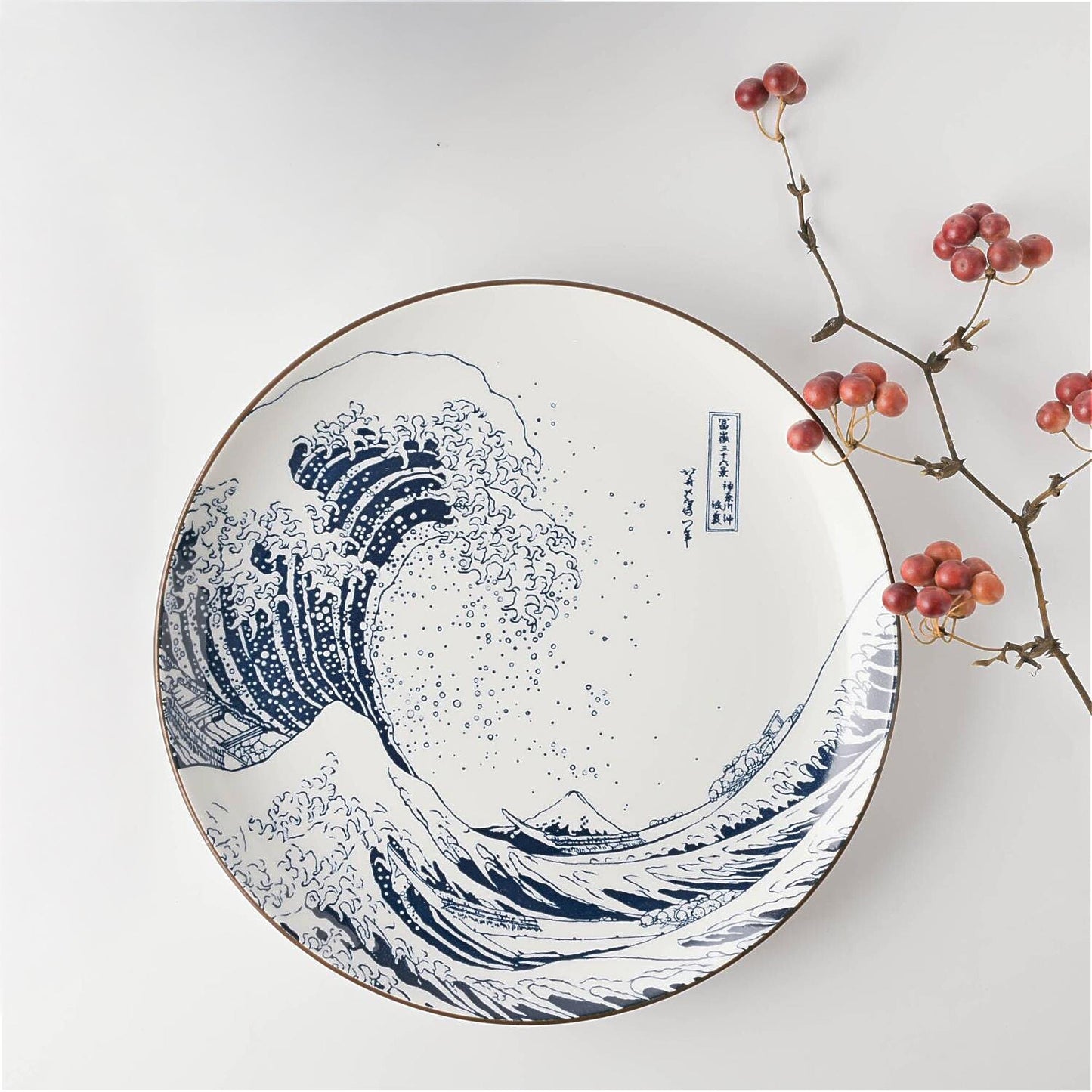 The Great Wave Mino Ware Porcelain Tableware Set