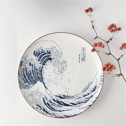 The Great Wave Mino Ware Porcelain Tableware Set