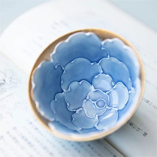 Peony Arita Ware Handmade Teapot and Cup Set - ZenwareCrafts