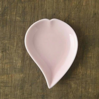 Cherry Blossom Porcelain Petal Plate Set - White/Pink