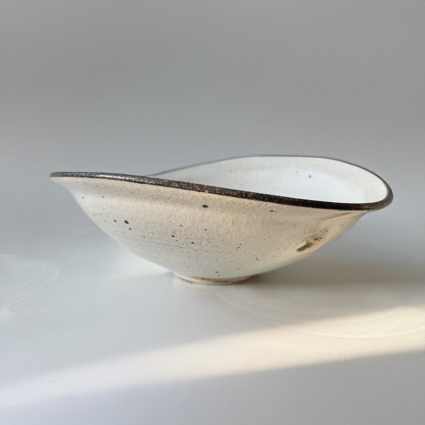 Kohiki Handmade Asymmetrical Bowl by Takashi Sogo - [Limited Qty]