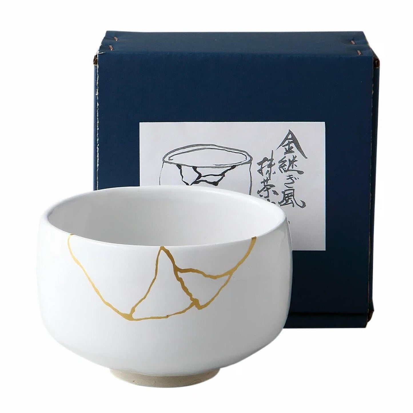 Kinetsugi Handmade Matcha Bowl Set with Whisk & Scoop