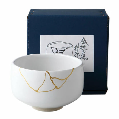 Kinetsugi Handmade Matcha Bowl Set with Whisk & Scoop