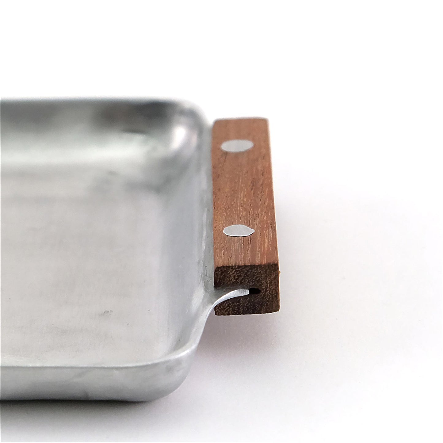 Decorative Mini Tray with Rustic Wooden Handle