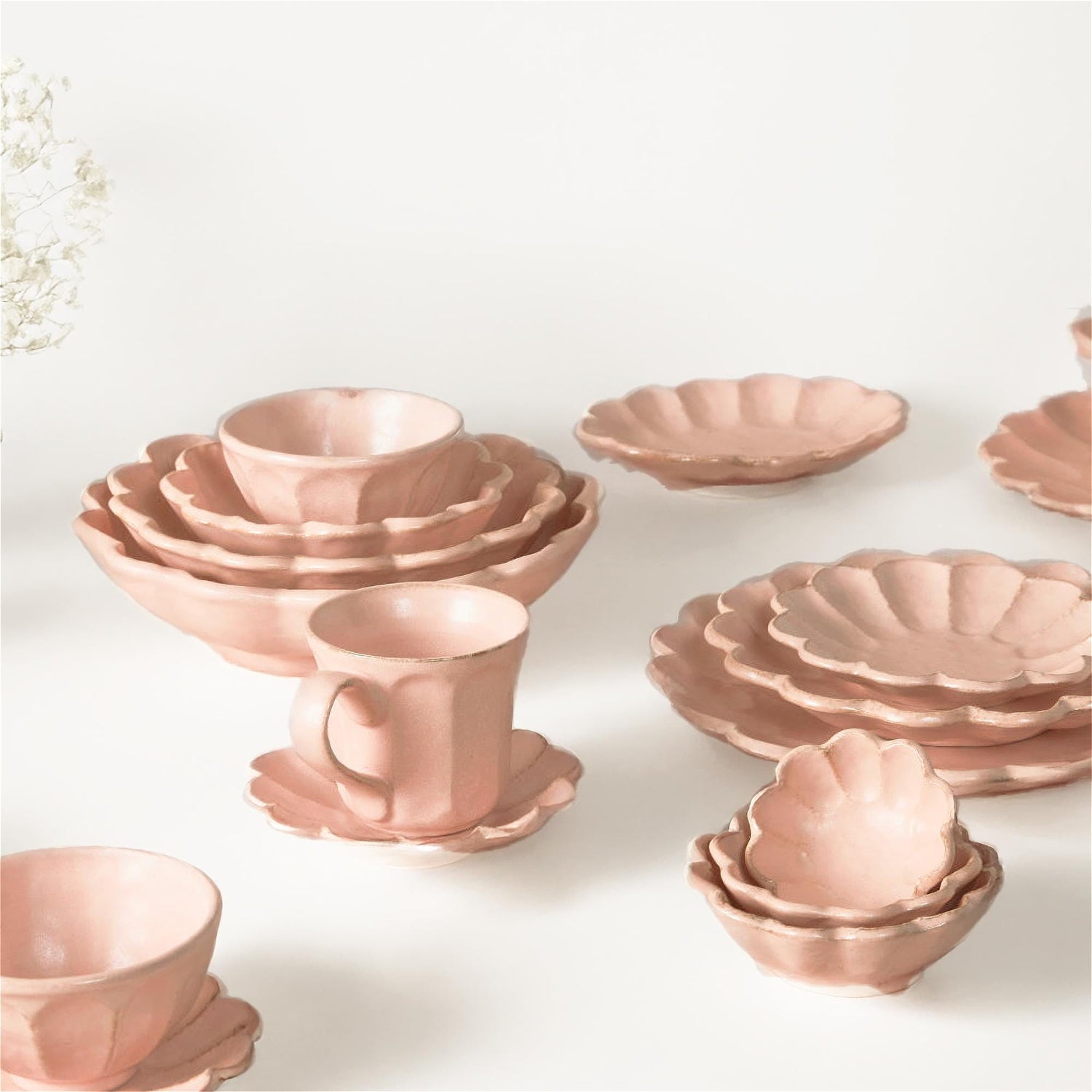 Kaneko Kohyo Rinka Handmade Dinnerware Collection - Pink - ZenwareCrafts
