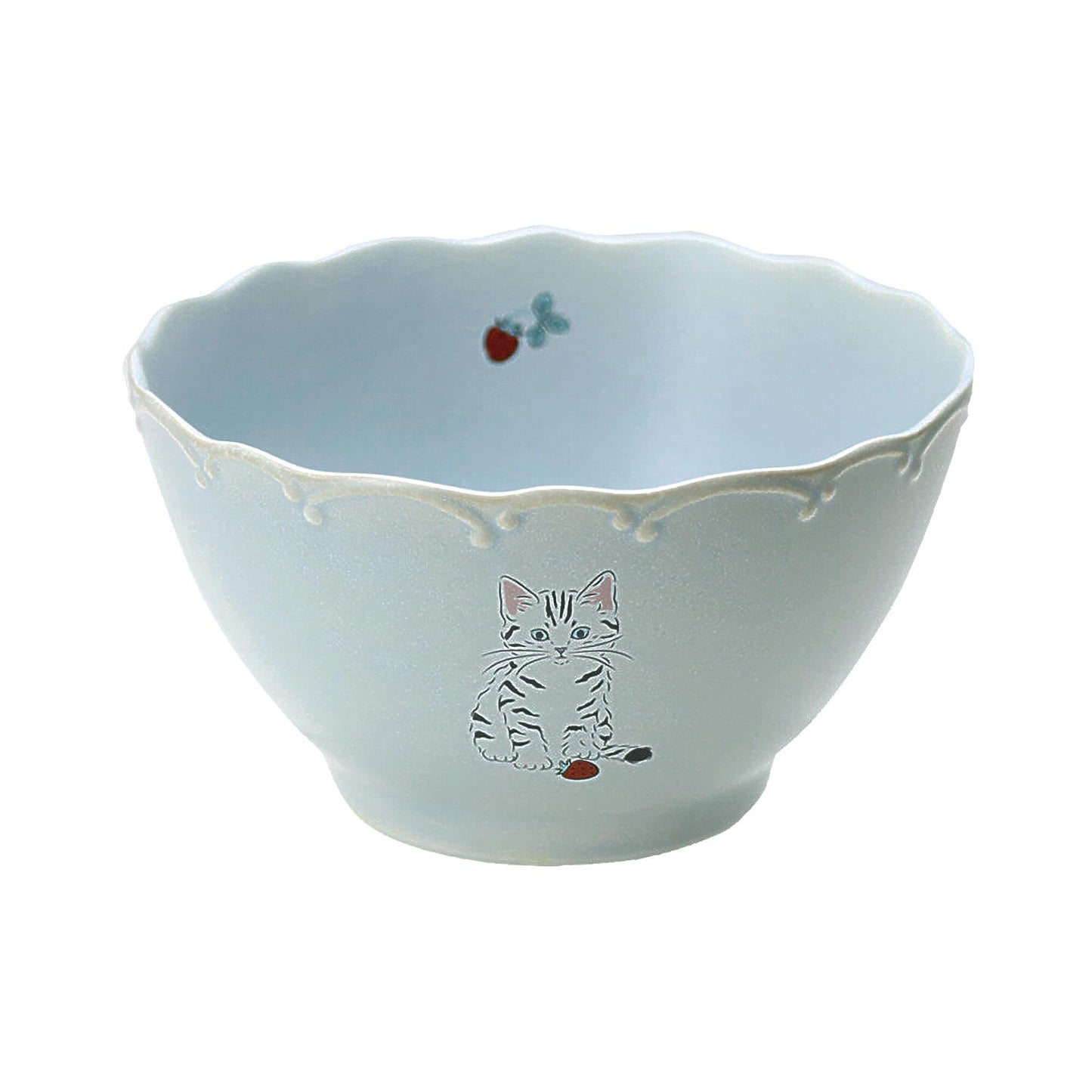 Trio Cat Eco-Friendly Recycled Clay Porcelain Bowl