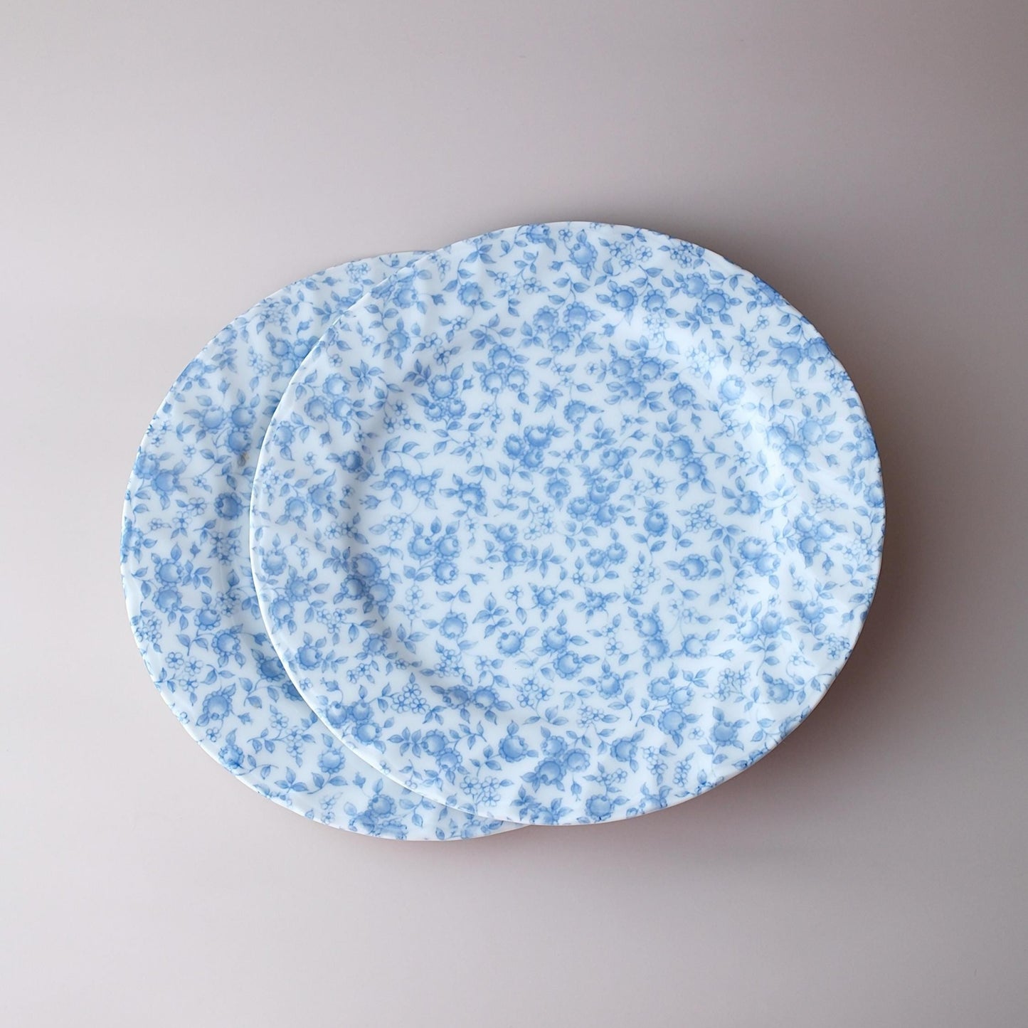 Handmade Vintage Plate - Blue Rose