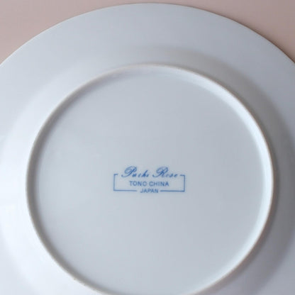 Handmade Vintage Plate - Blue Rose