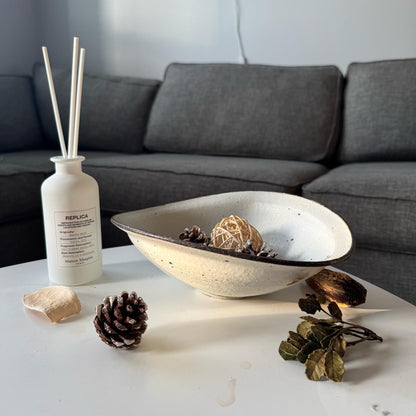 Kohiki Handmade Asymmetrical Bowl by Takashi Sogo - [Limited Qty]
