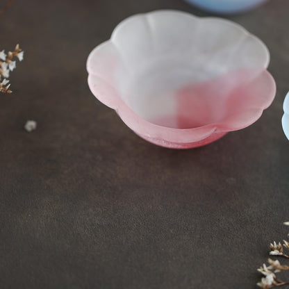 Sakura Sake Glass/Side Dish Collection - Multi Color Cherry Blossom