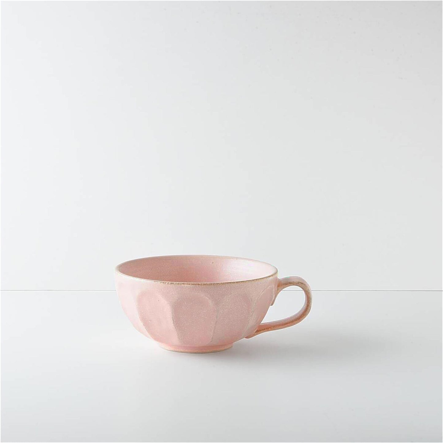 Kaneko Kohyo Rinka Handmade Soup Cup with Saucer - Pink