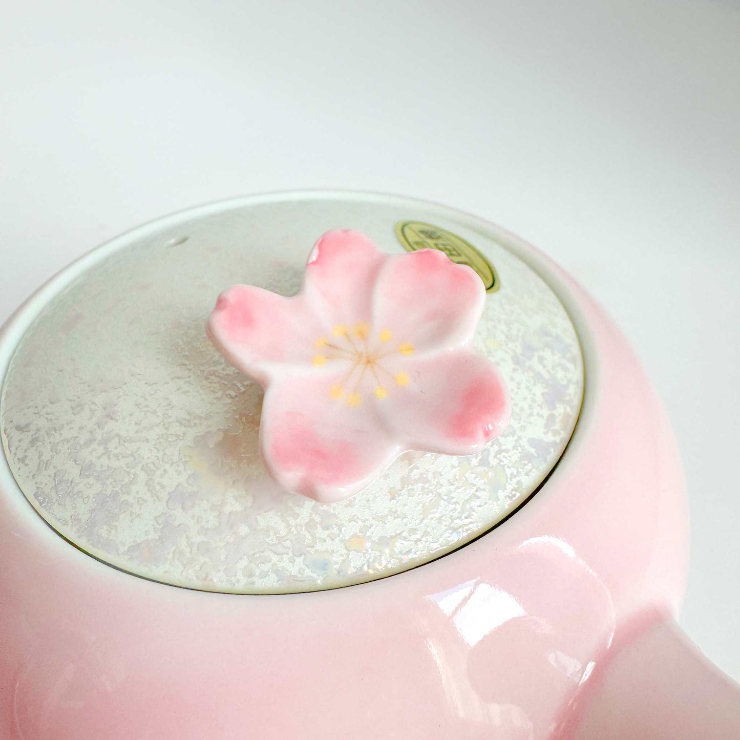 Cherry Blossom Handmade Teapot and Cup Set -  Pink - ZenwareCrafts