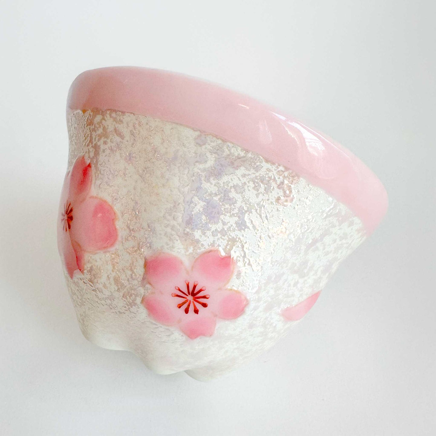 Cherry Blossom Handmade Teapot and Cup Set -  Pink - ZenwareCrafts