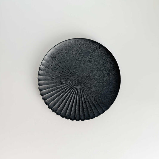 Ocean Bubble Handmade Plate Set - Black - ZenwareCrafts