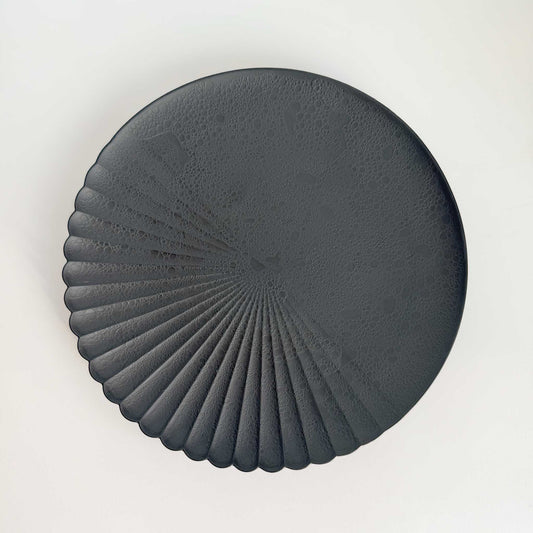 Ocean Bubble Handmade Plate Set - Black - ZenwareCrafts