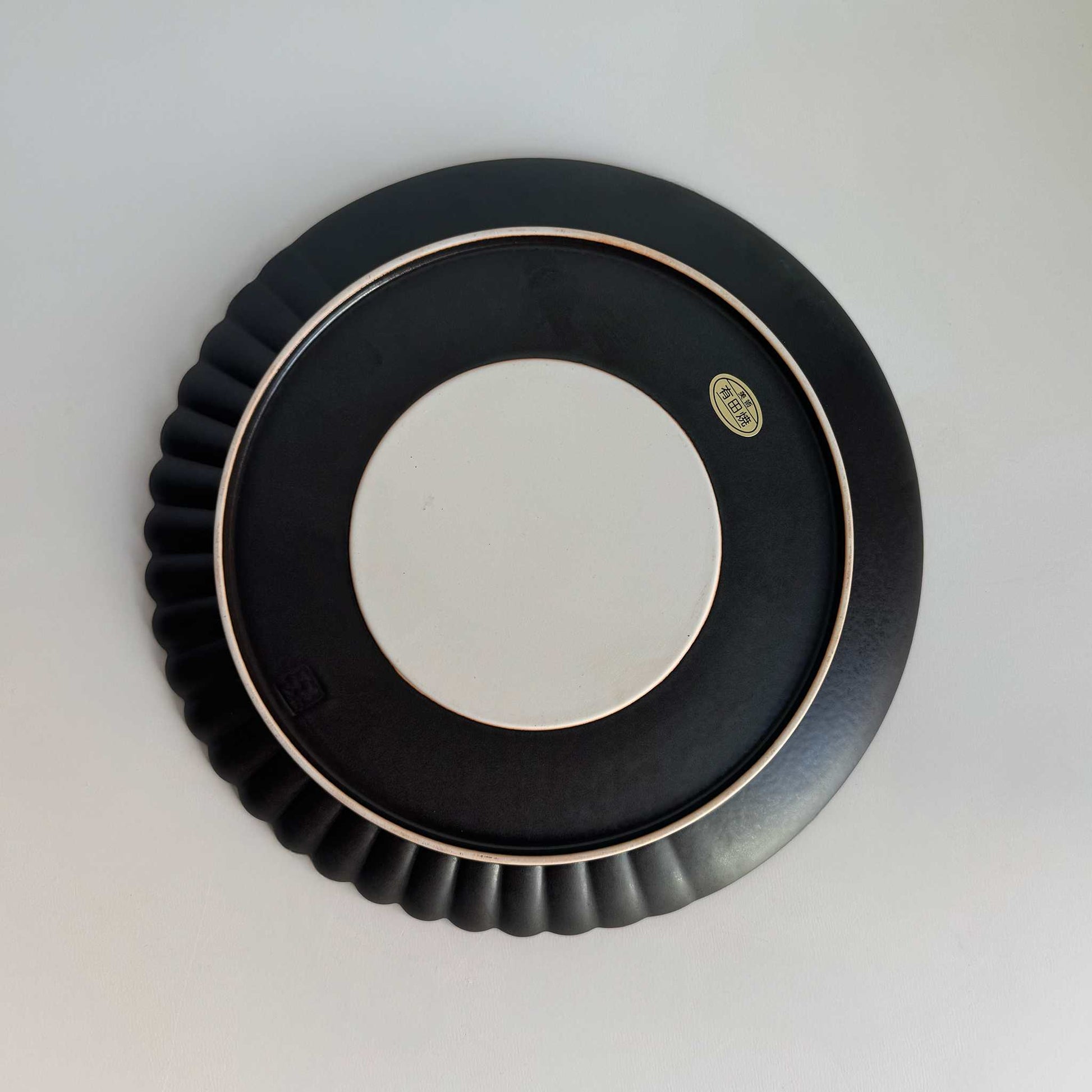 Ocean Bubble Handmade Plate - Large 9.0 in Gold - ZenwareCrafts